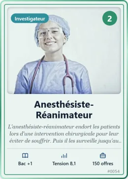Carte « 1. Anesthésiste-réanimateur »